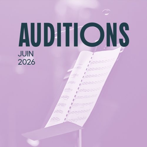 Auditions du mois de juin 2026